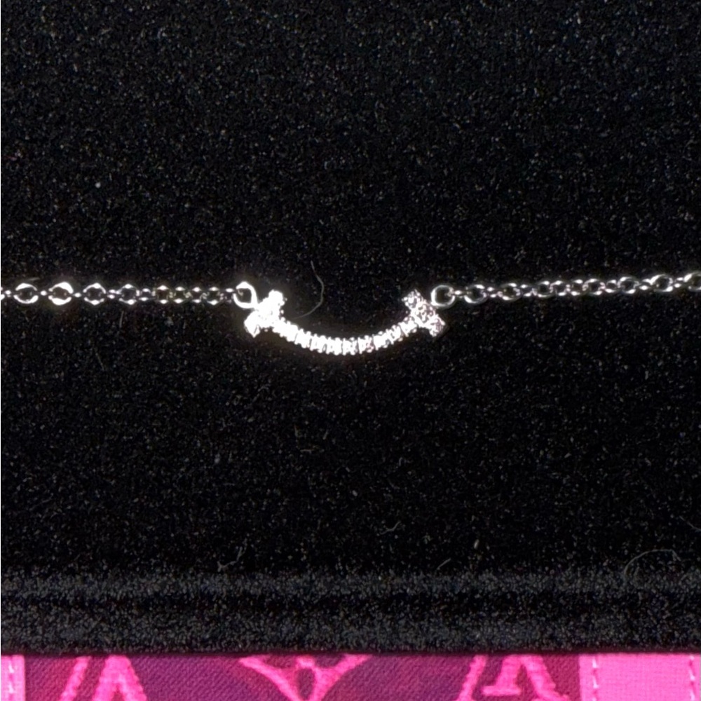 Tiffany Diamond T Smile Bracelet